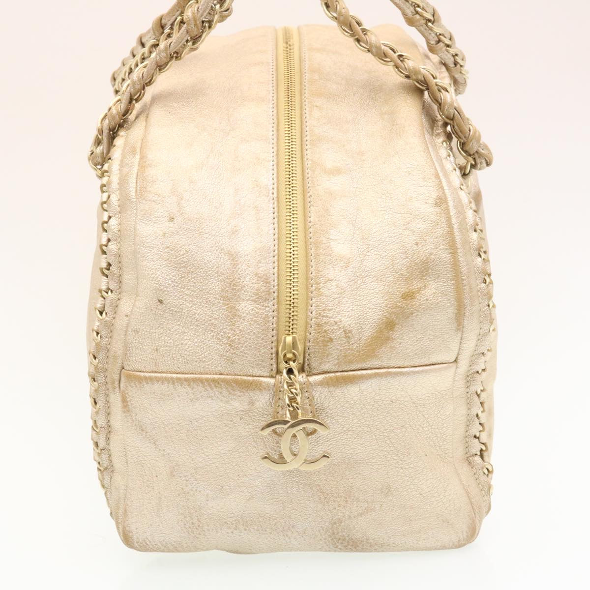 Luxury Chanel Caviar Skin Tote Bag Leather White CC  28380A
