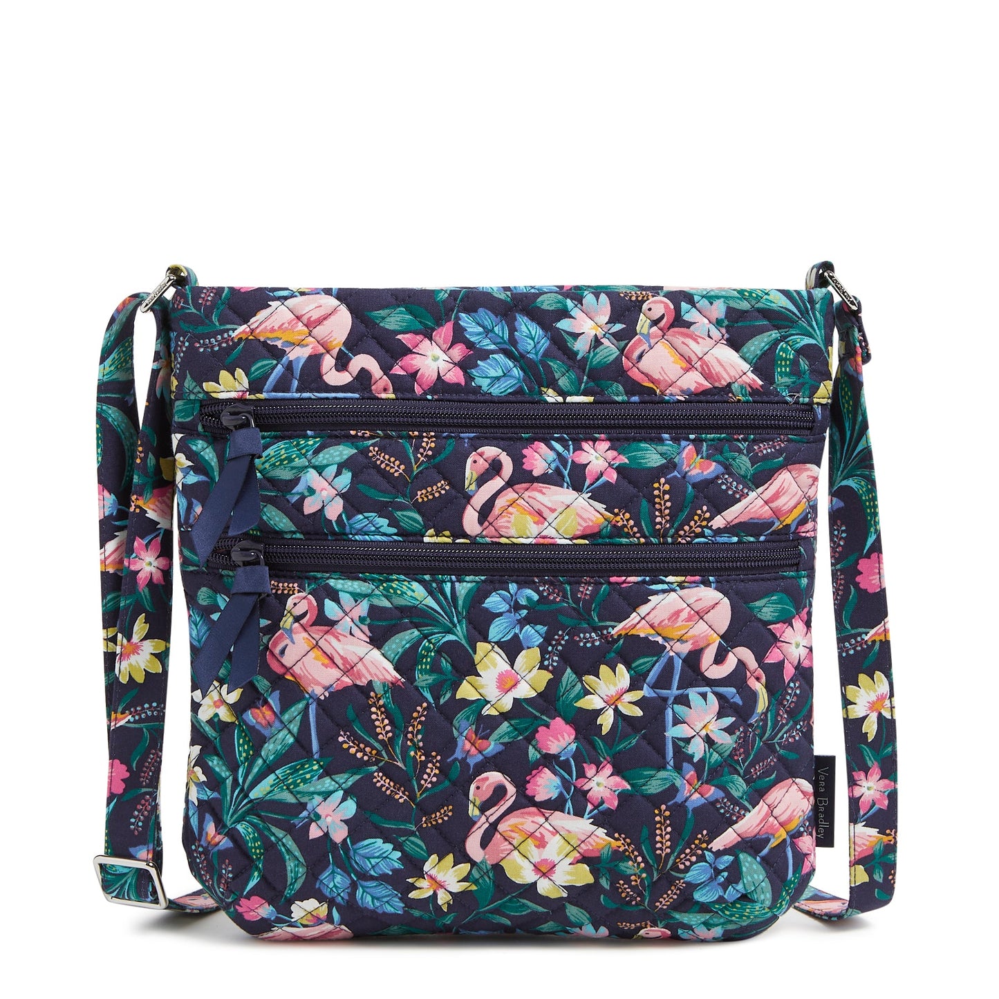 Triple Zip Hipster Crossbody Bag