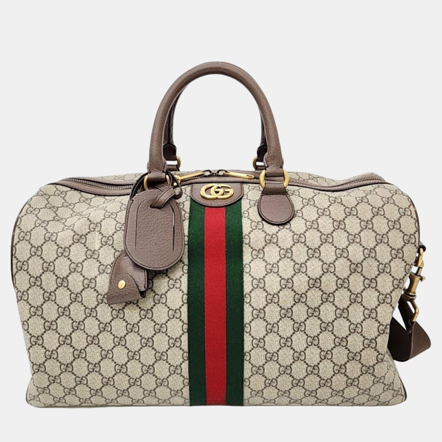 Luxury Gucci Trending 2025 GG Canvas Ophidia Duffel Bag