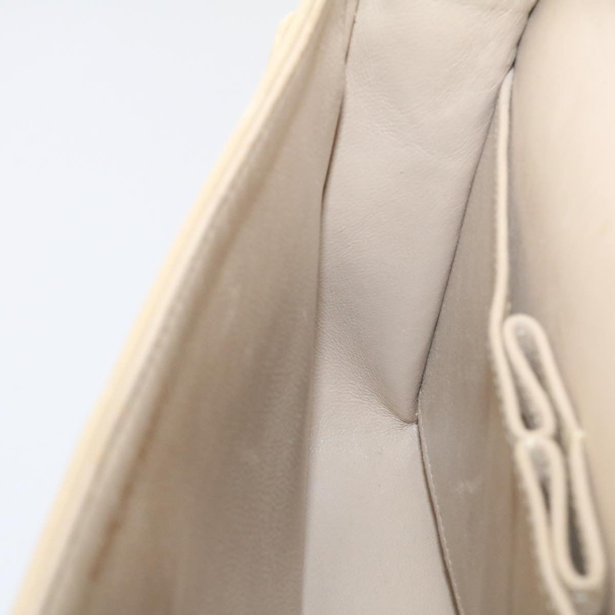 CHANEL Classic Matelasse23 Chain Flap Shoulder Bag Lamb Skin Beige  28468