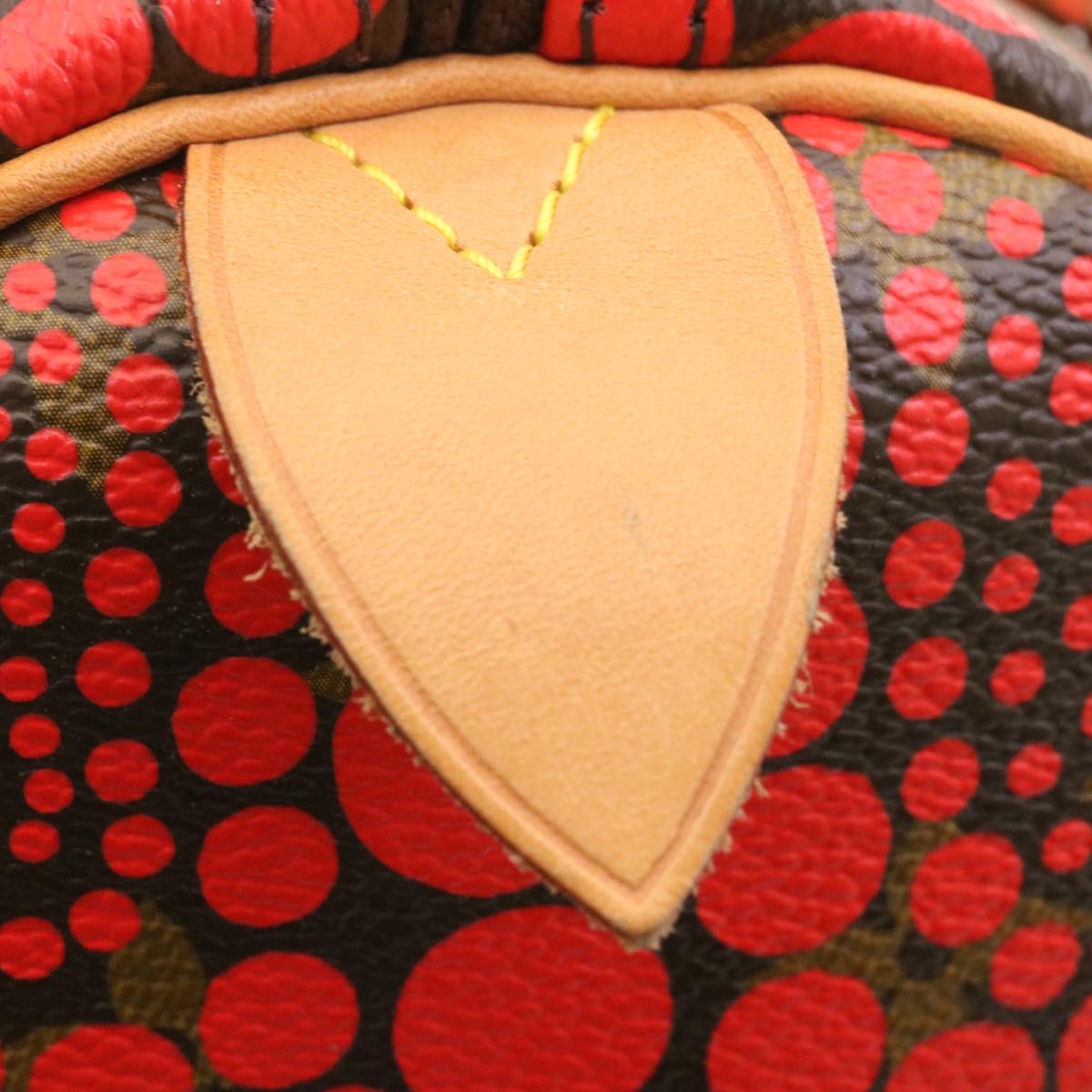 LOUIS VUITTON Monogram Dot Infinity Speedy 30 Kusama Red M40693 LV 28653S