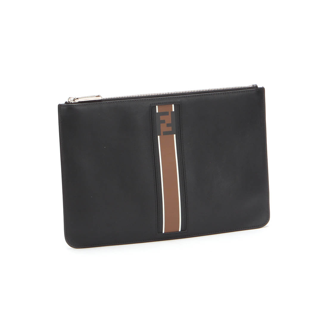 Luxury Fendi Leather Clutch Bag - '10s
