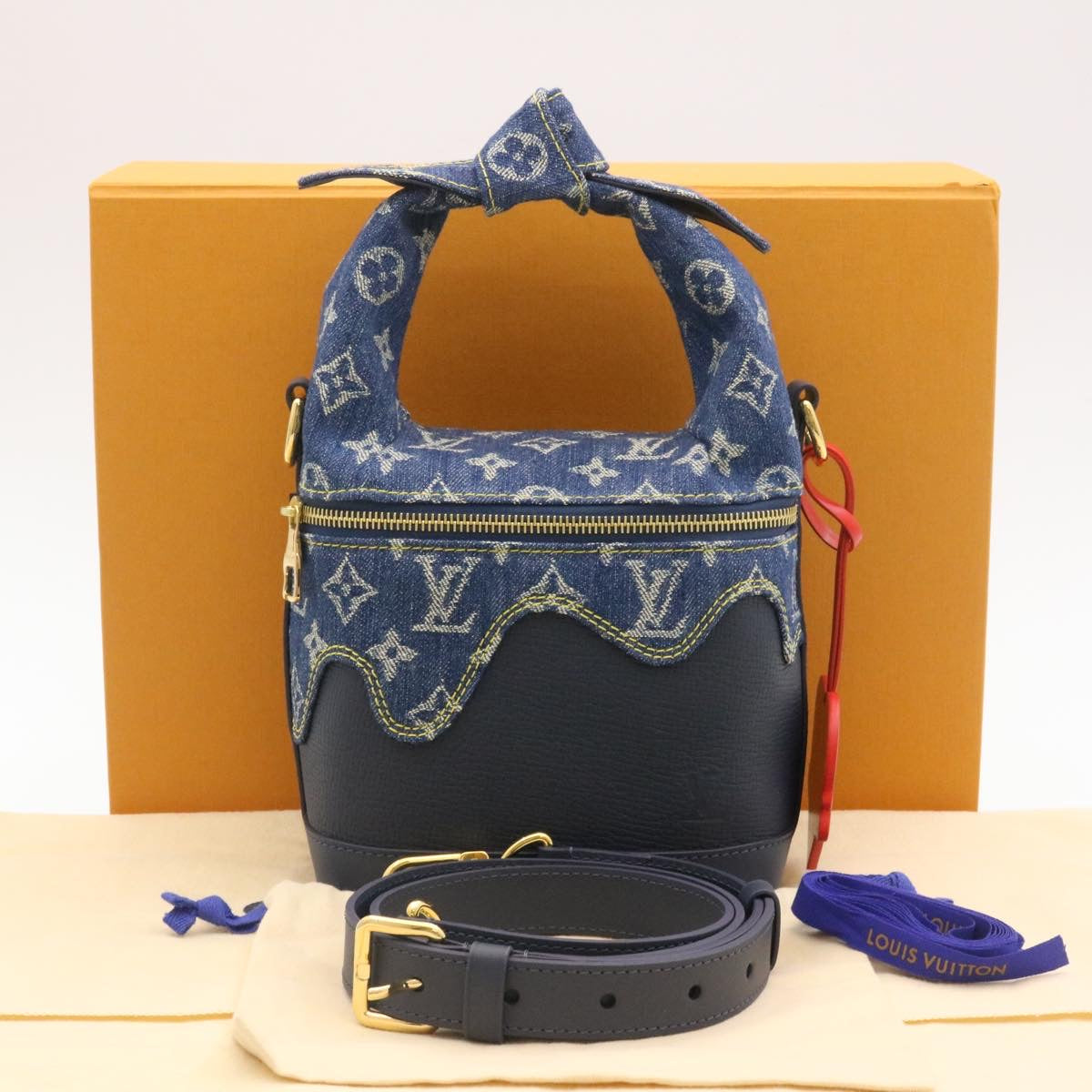 LOUIS VUITTON MonogramDenim drip Japanese cruiser ShoulderBag M45970 28766S