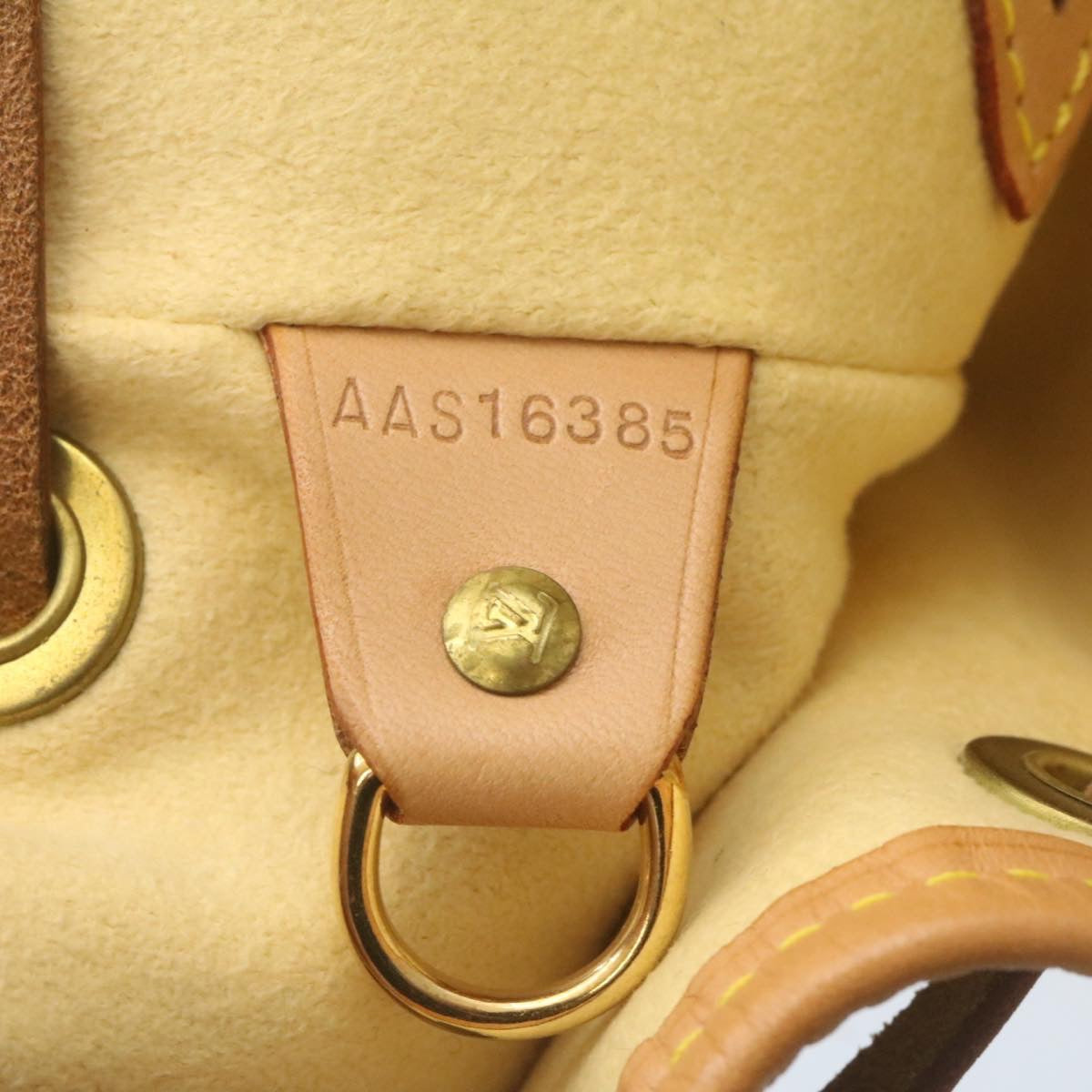 LOUIS VUITTON Nomad leather Montsouris MM Backpack SPO Beige LV 28931S
