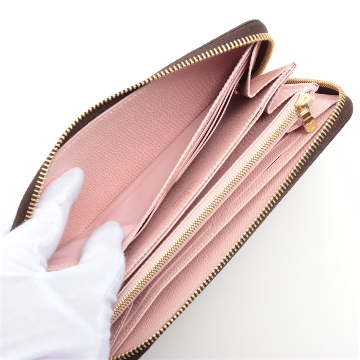 Louis Vuitton Monogram  Wallet M41894 Rose Valerie Round Zip Wallet