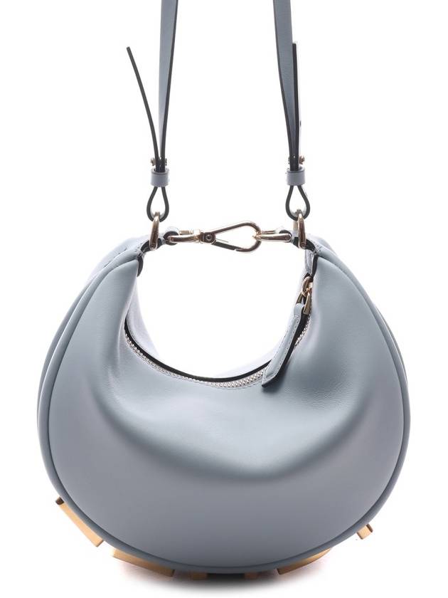 Luxury Fendi Luxury Fendigraphy Leather Small Tote Bag Blue