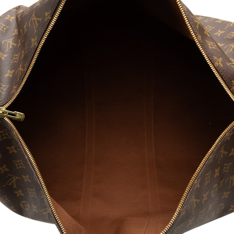 Louis Vuitton Monogram Keepall Bandouliere 60 Boston Bag Shower Bag 2WAY M41412 Brown PVC Leather  Louis Vuitton