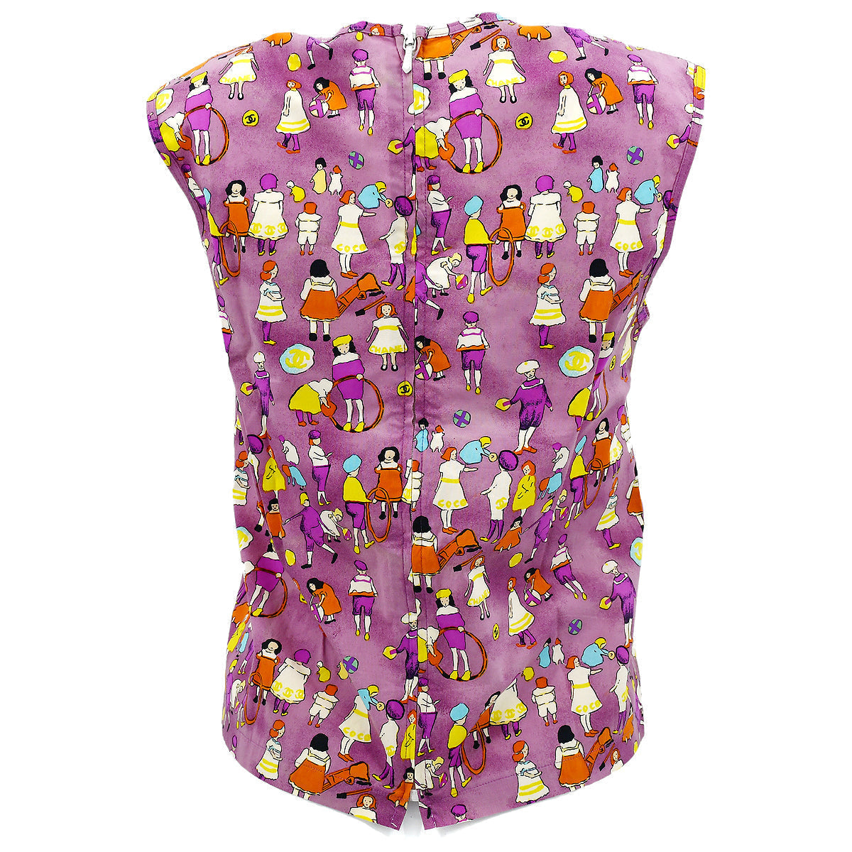 Luxury Chanel 2001 Spring graphic-print sleeveless top #42