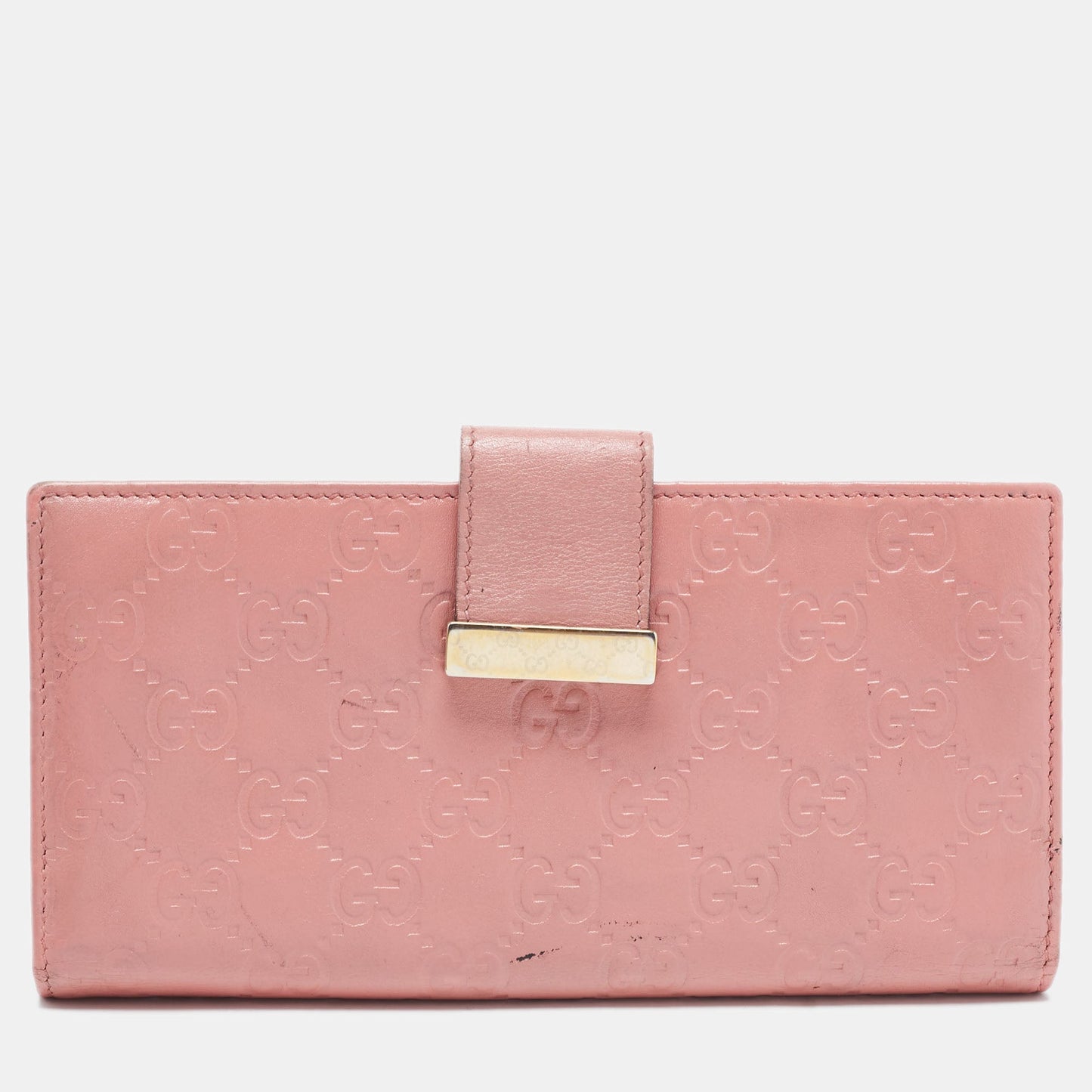 Luxury Gucci Trending 2025 Luxury Gucci Trending 2025ssima Leather Metal Flap Continental Wallet