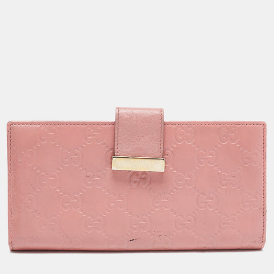 Luxury Gucci Trending 2025 Luxury Gucci Trending 2025ssima Leather Metal Flap Continental Wallet