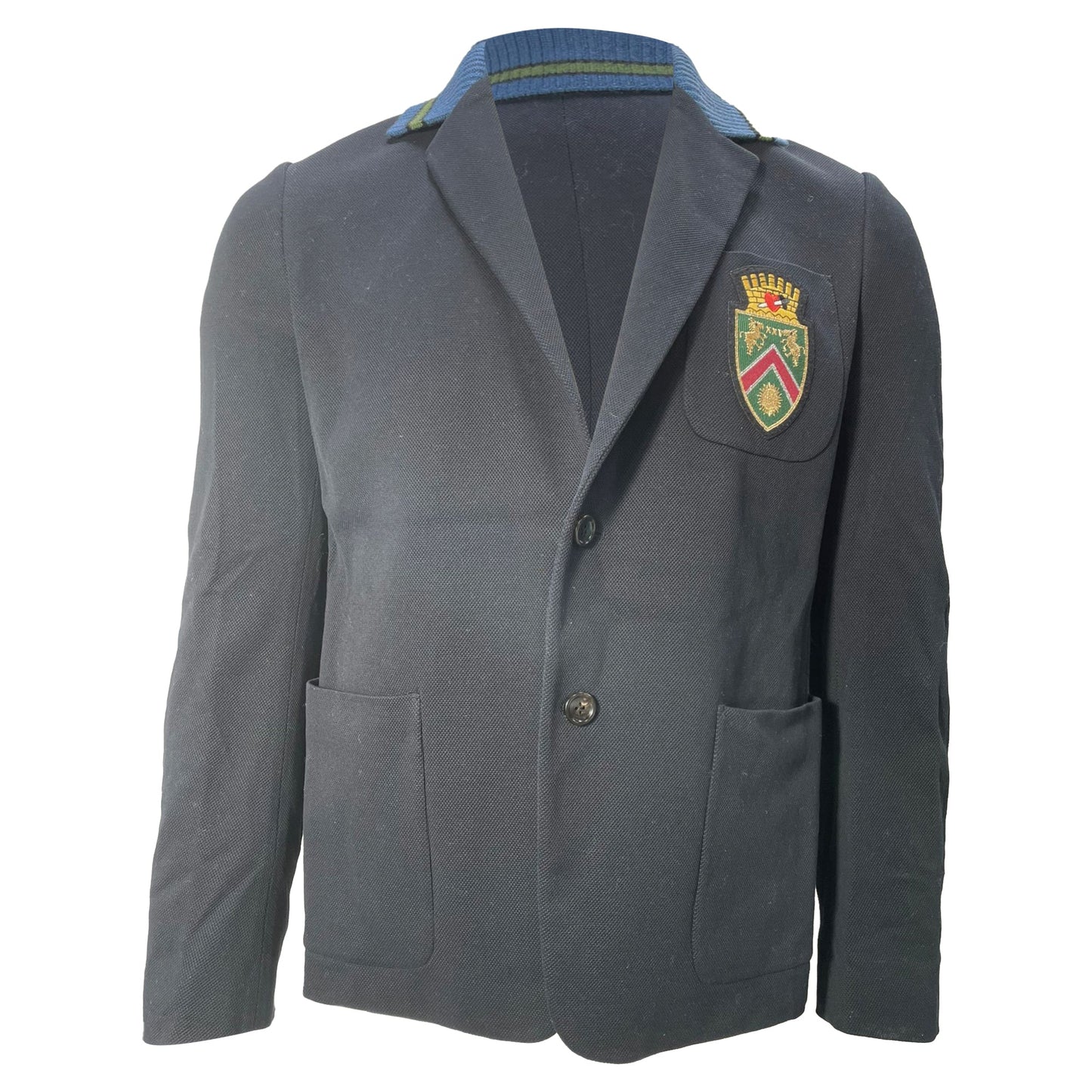 Gucci 2017 Crest Blazer in Black Cotton
