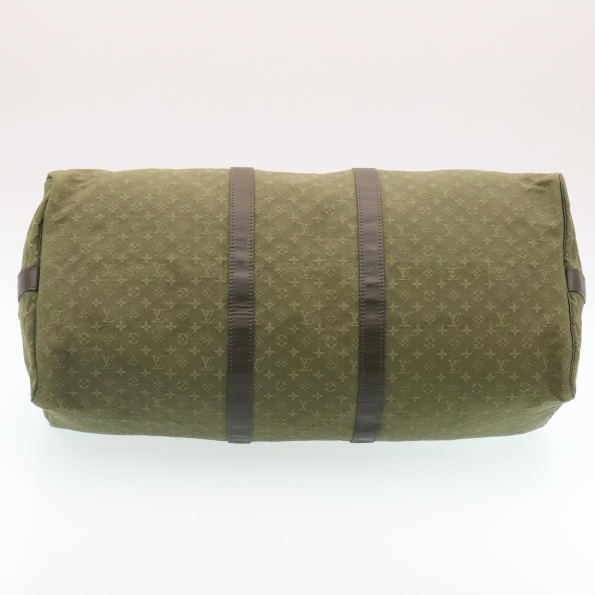 LOUIS VUITTON Monogram Mini Keepall Bandouliere55 Boston Bag Khaki 29090S