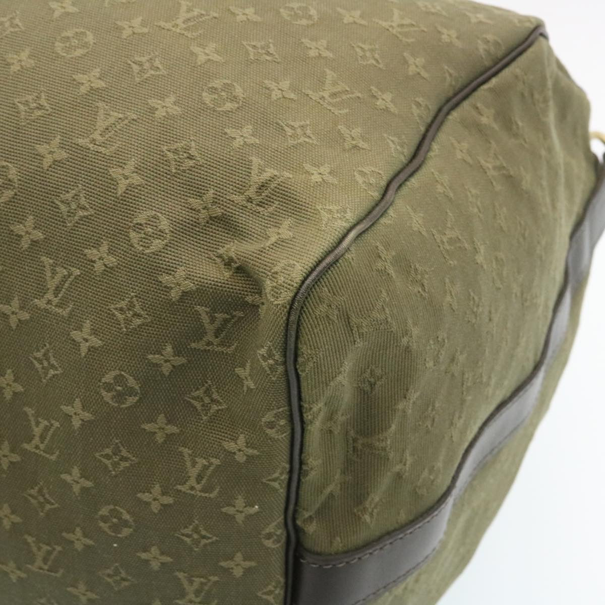 LOUIS VUITTON Monogram Mini Keepall Bandouliere55 Boston Bag Khaki 29090S