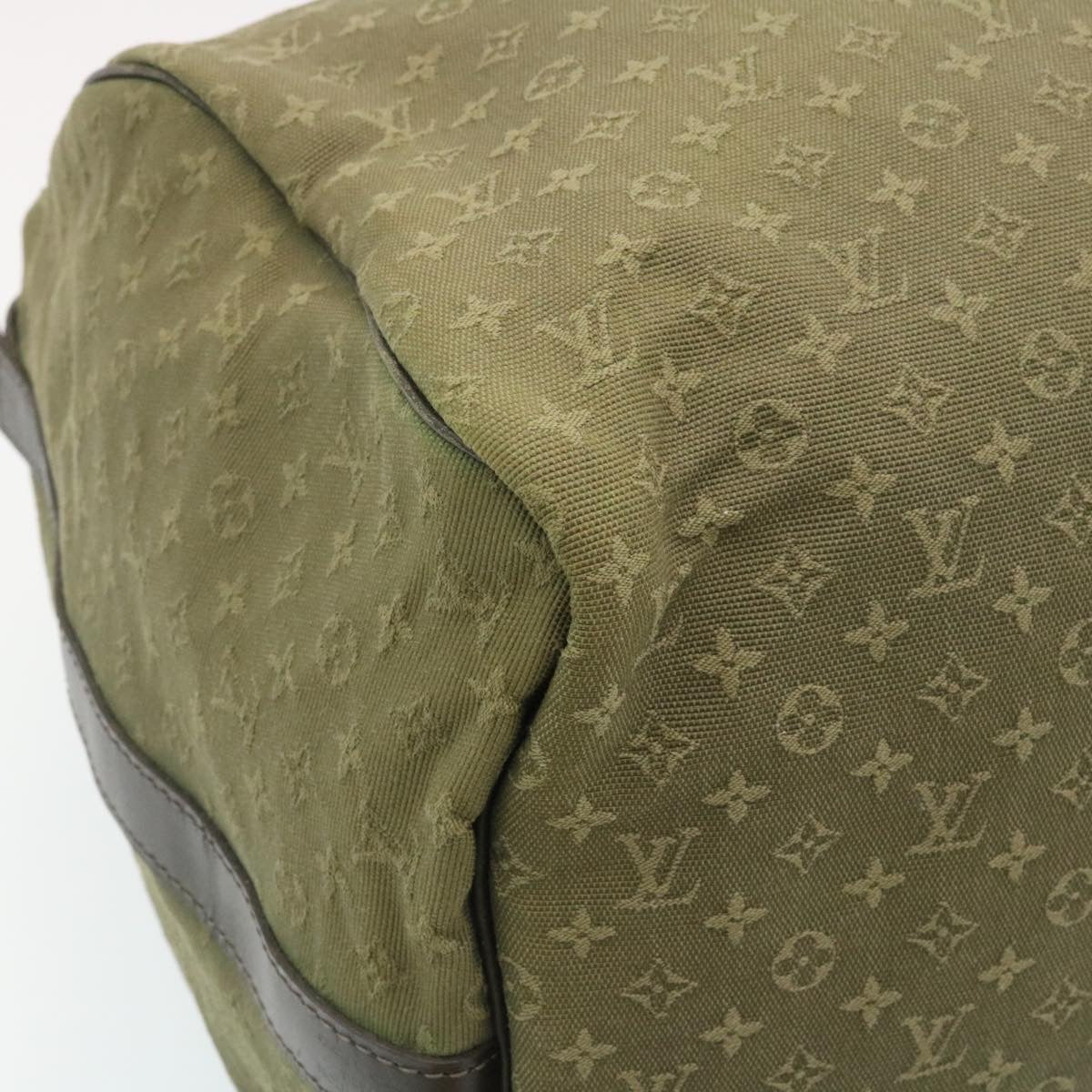 LOUIS VUITTON Monogram Mini Keepall Bandouliere55 Boston Bag Khaki 29090S