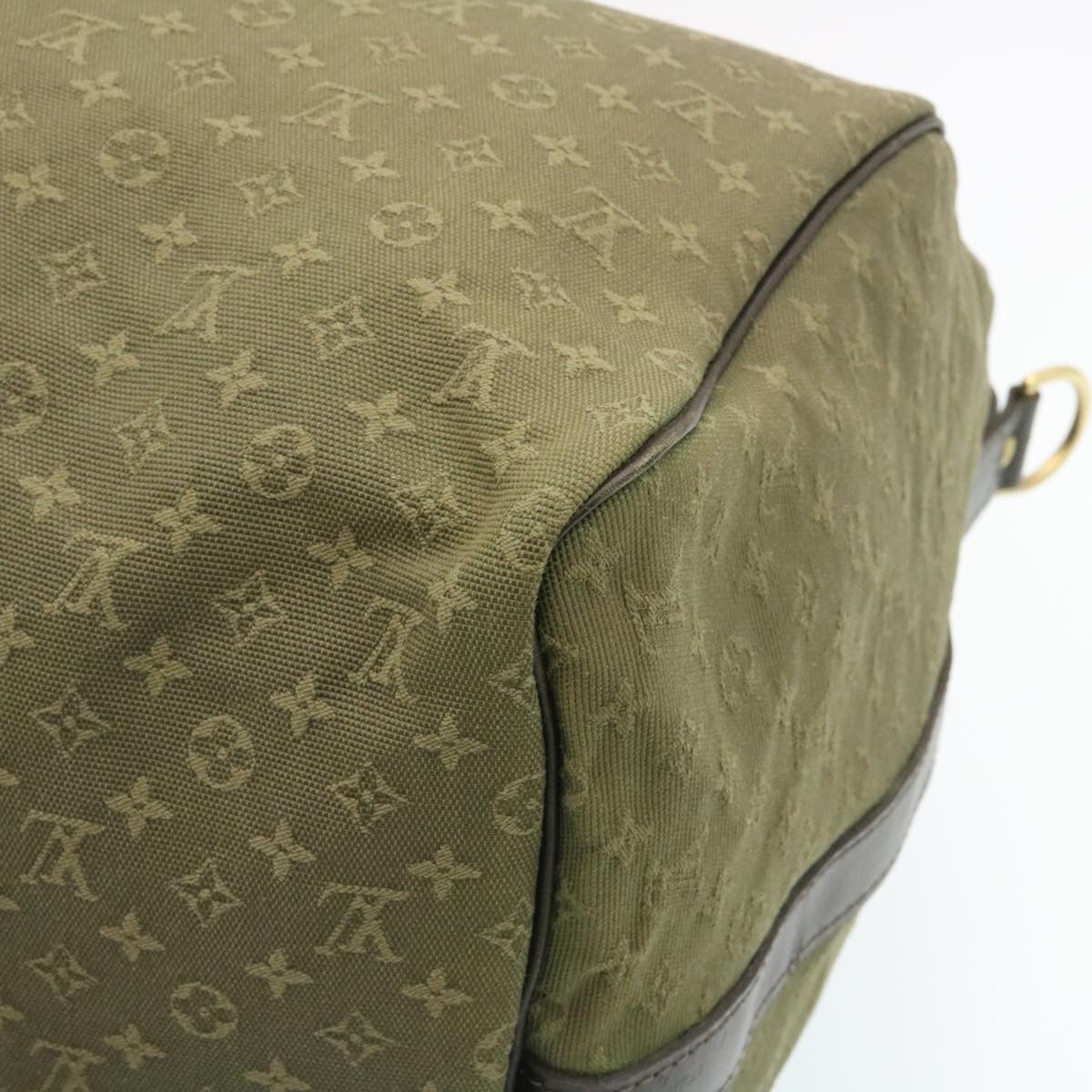 LOUIS VUITTON Monogram Mini Keepall Bandouliere55 Boston Bag Khaki 29090S