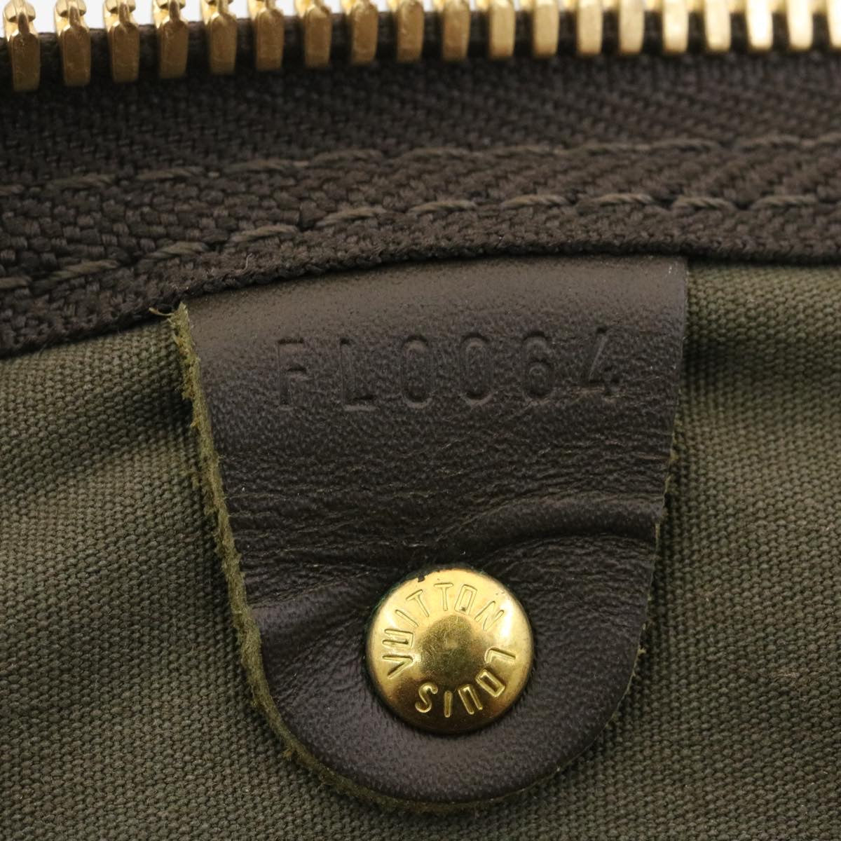 LOUIS VUITTON Monogram Mini Keepall Bandouliere55 Boston Bag Khaki 29090S