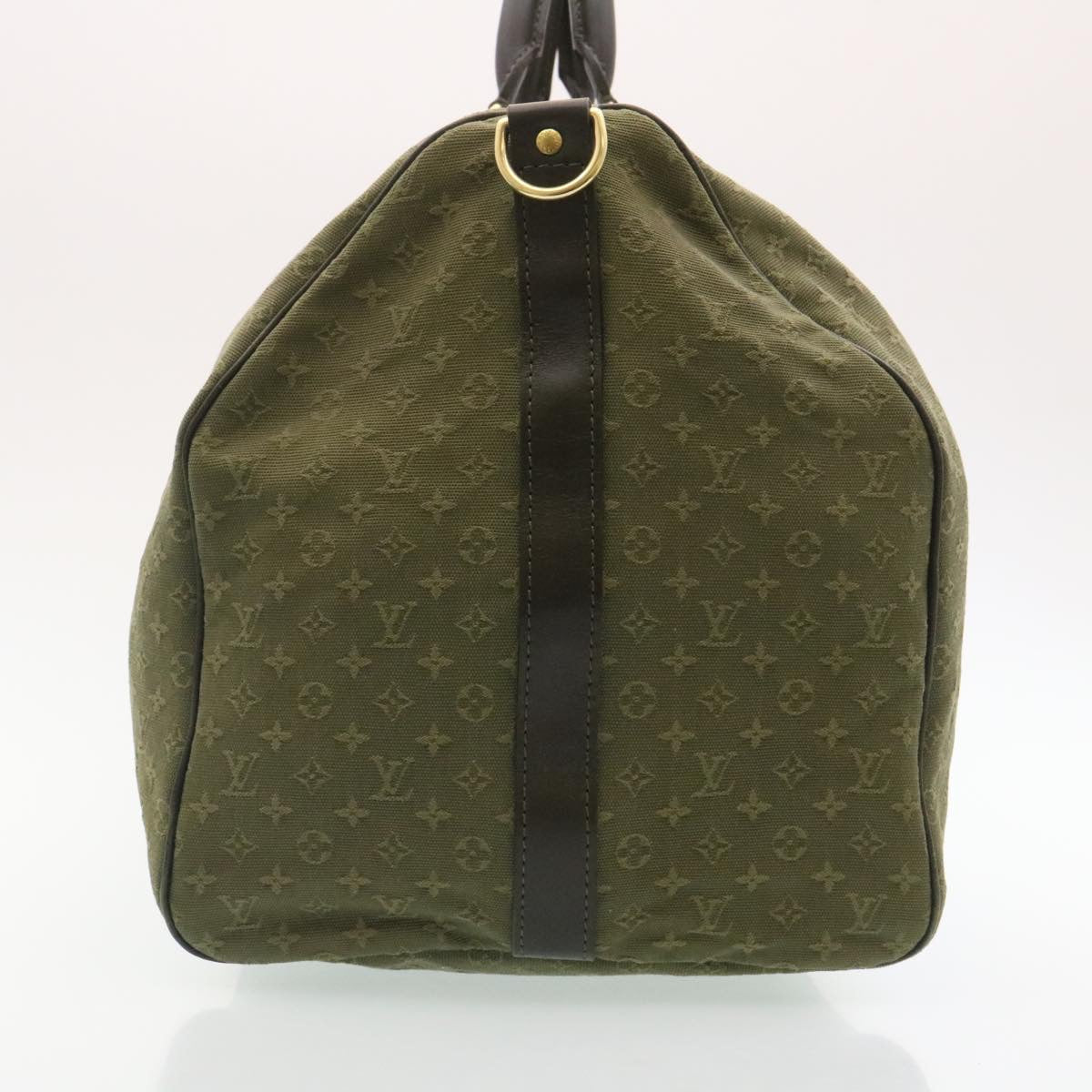 LOUIS VUITTON Monogram Mini Keepall Bandouliere55 Boston Bag Khaki 29090S