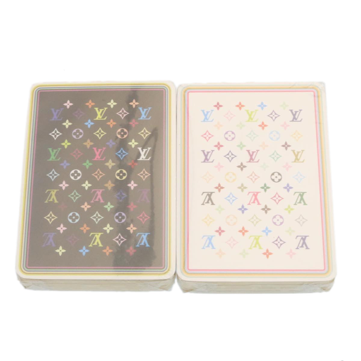 LOUIS VUITTON Multicolor Takashi Murakami Playing Cards Black White 29099