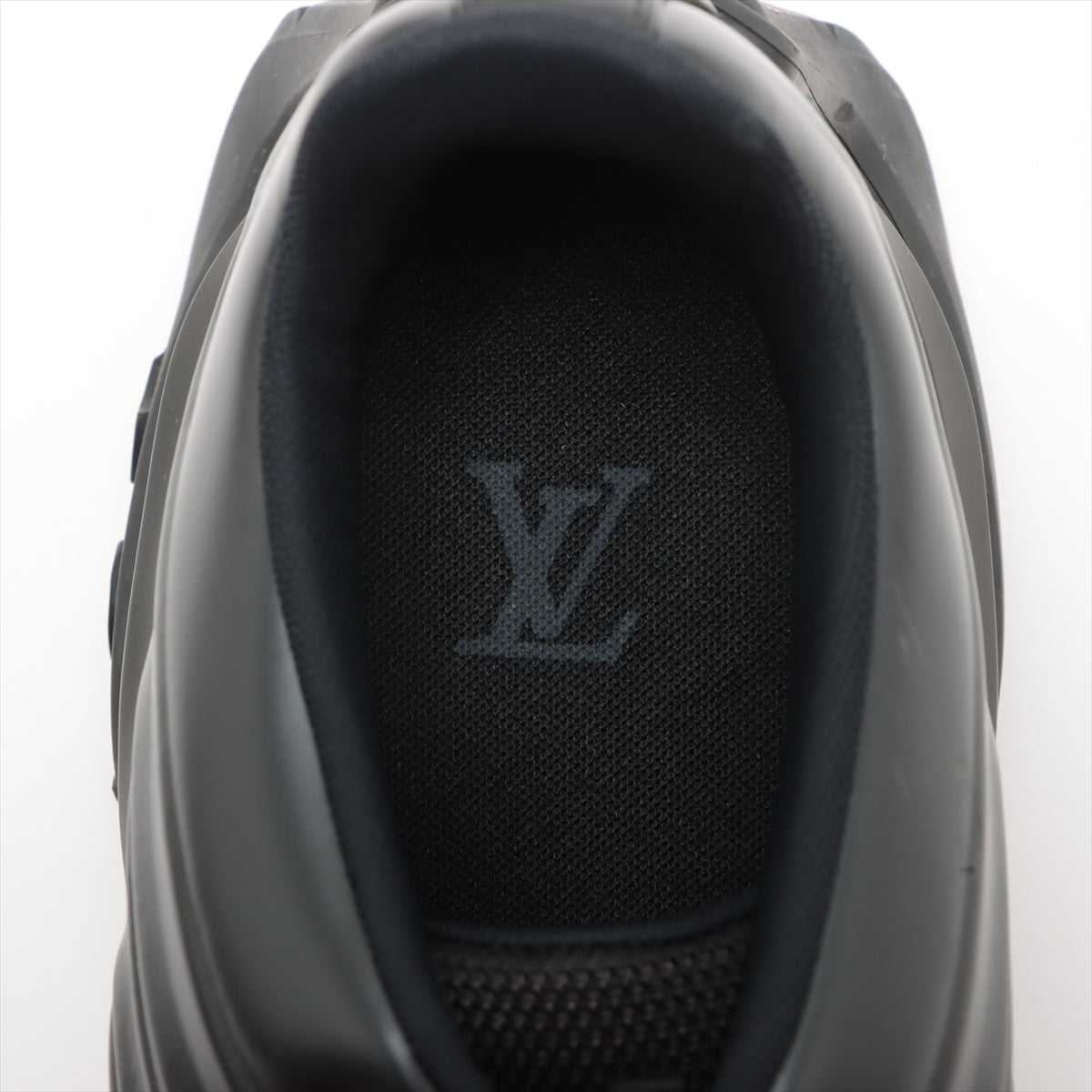 Louis Vuitton Millennium Line 21 Year Leather Trainers 8 Men Black FD0251 LV Logo