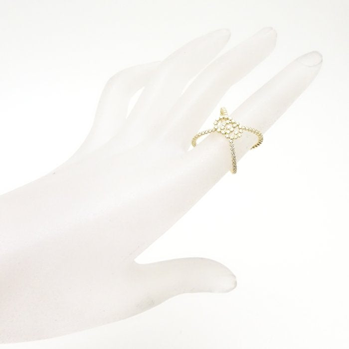 Luxury Gucci Trending 2025 GG Running X Diamond Ring K18YG