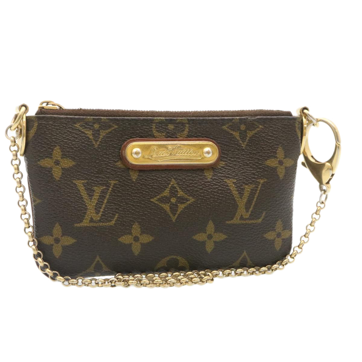 LOUIS VUITTON Monogram Pochette Mira PM Chain Hand Bag M60095 LV 29151