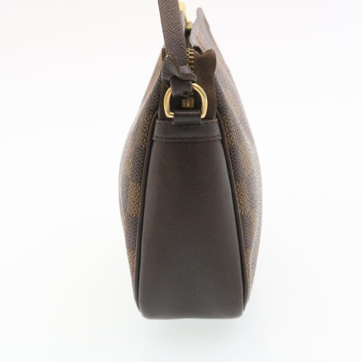 LOUIS VUITTON Damier Ebene Trousse Make Up Hand Pouch N51982 LV 29166