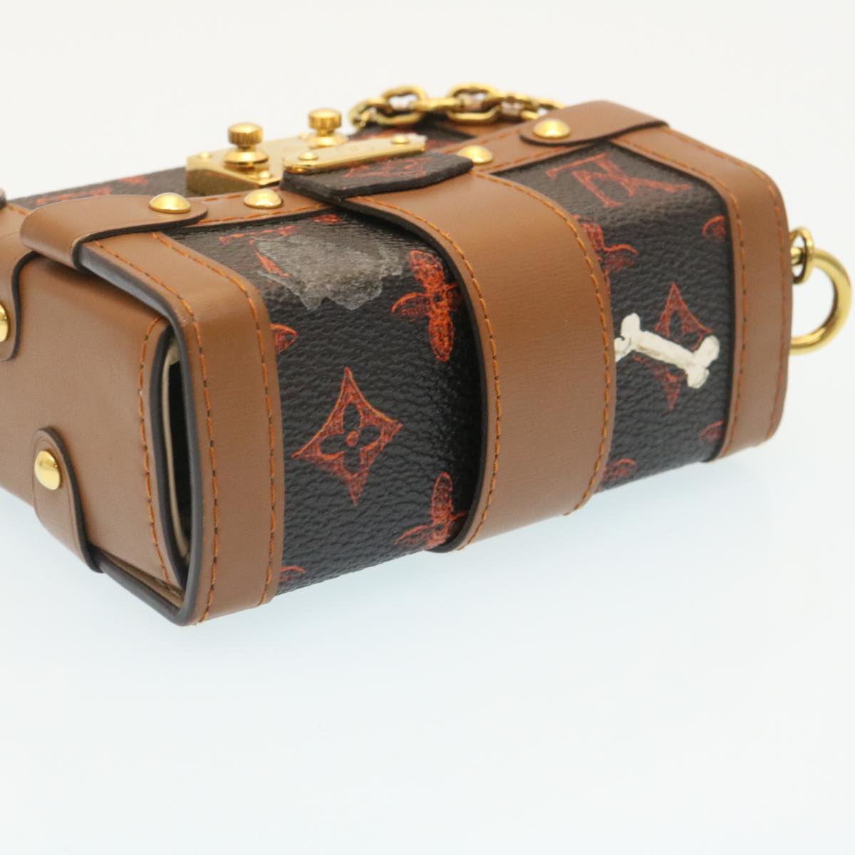 LOUIS VUITTON Monogram Catgram Essential Trunk Pouch M63892 LV 29169S