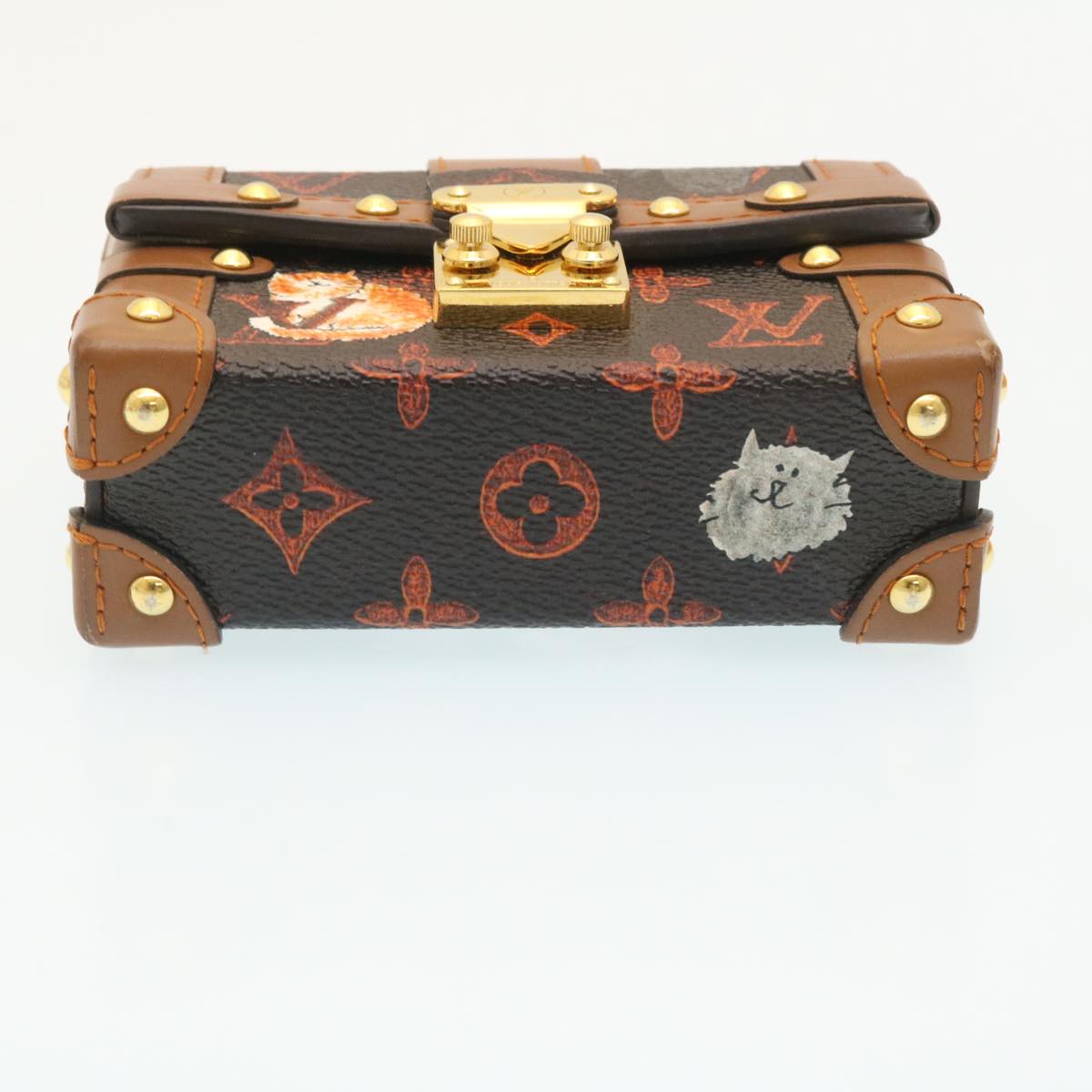 LOUIS VUITTON Monogram Catgram Essential Trunk Pouch M63892 LV 29169S