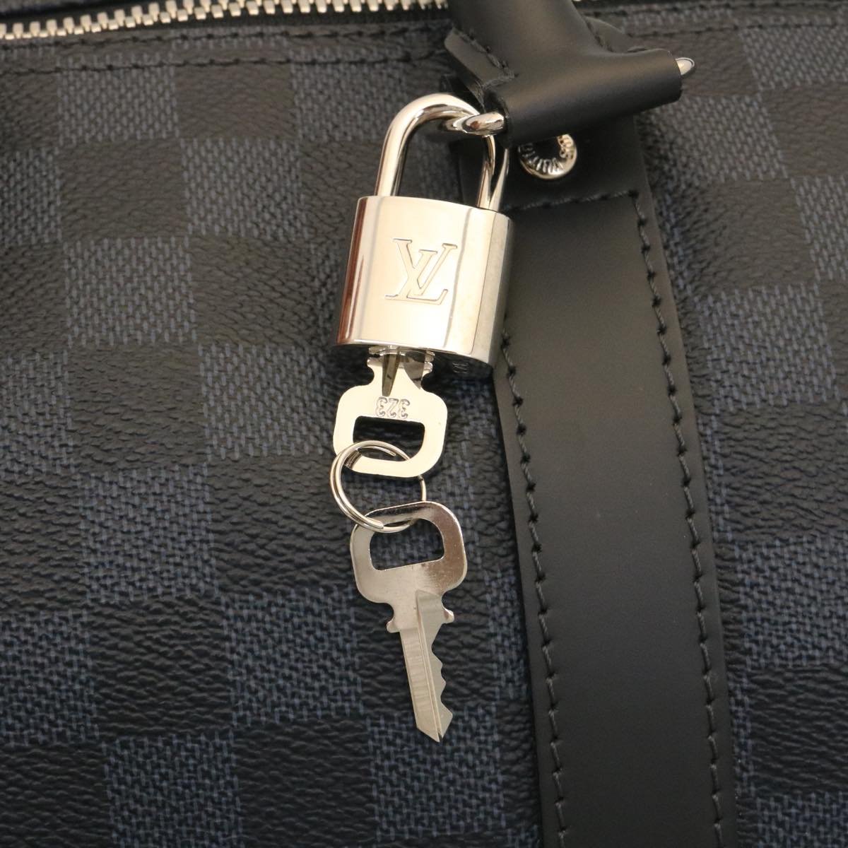 LOUIS VUITTON Damier Cobalt Keepall Bandouliere 45 Boston Bag N41349 29189S