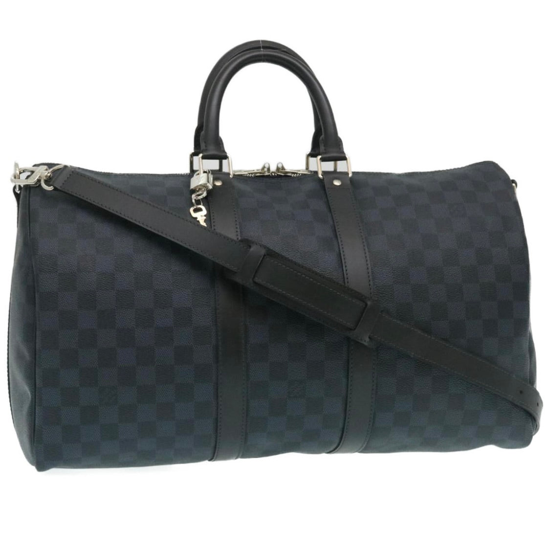 LOUIS VUITTON Damier Cobalt Keepall Bandouliere 45 Boston Bag N41349 29189S