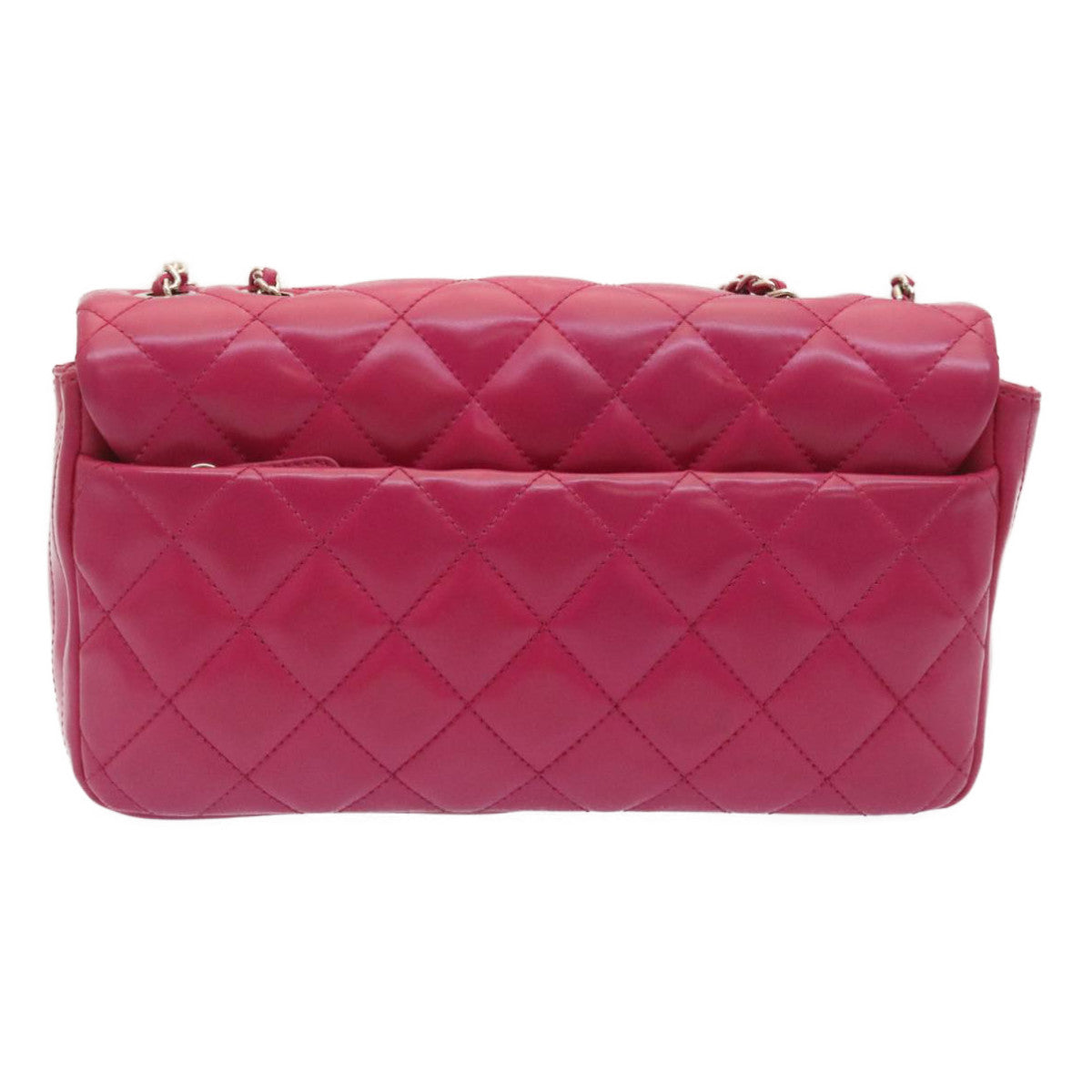 Luxury Chanel Matelasse Coco Rain Double Chain Shoulder Bag Lamb Skin Pink  29191A