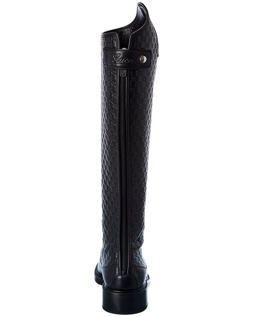 Gucci Guccissima Leather Knee-High Boot