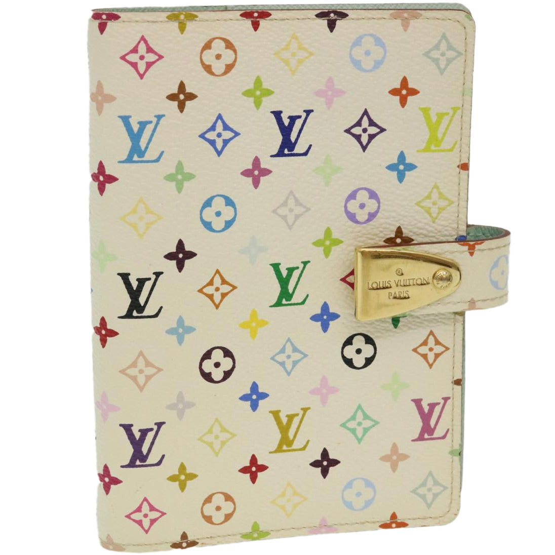 LOUIS VUITTON Multicolor Agenda Partonaire PM Day Planner Cover White 29218