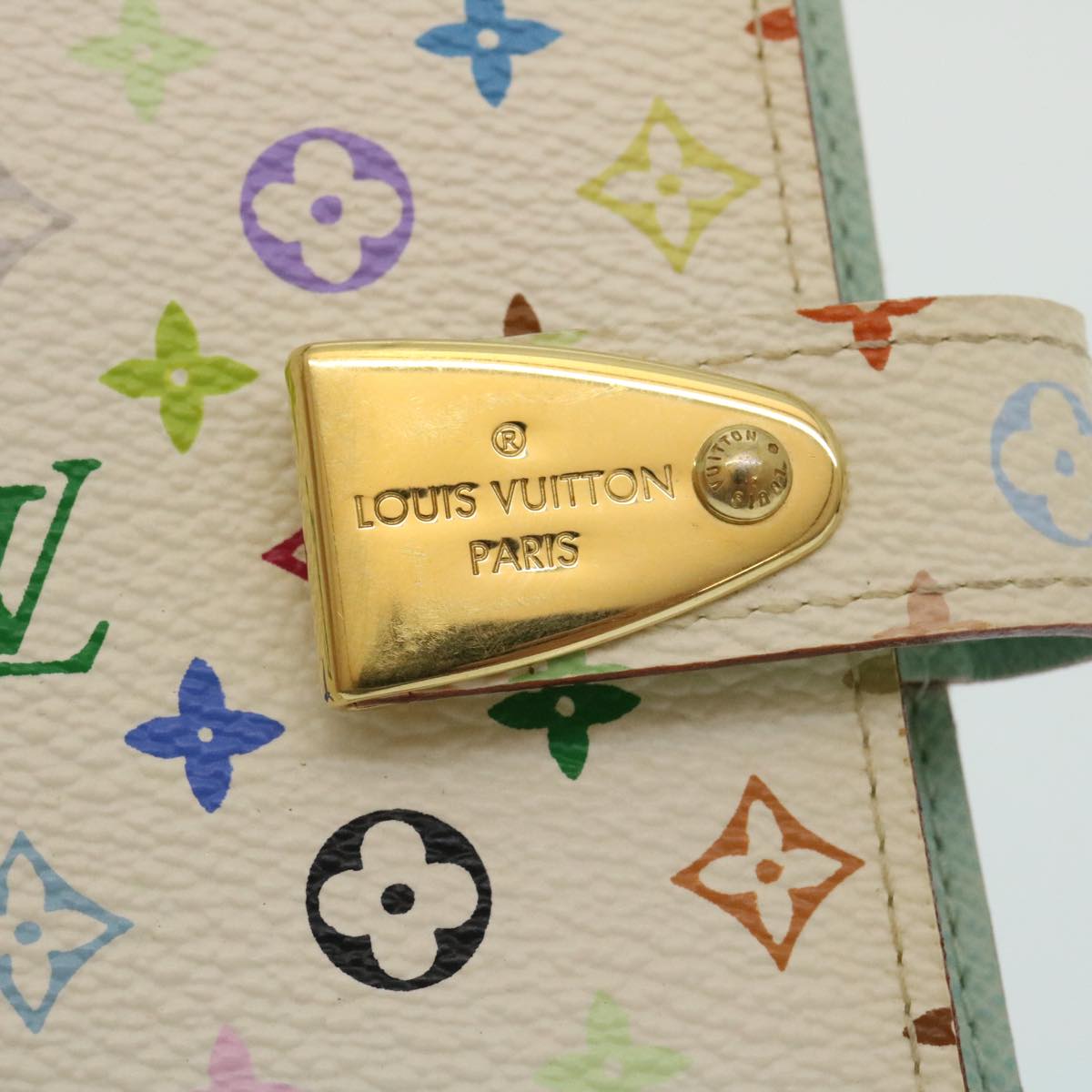 LOUIS VUITTON Multicolor Agenda Partonaire PM Day Planner Cover White 29218