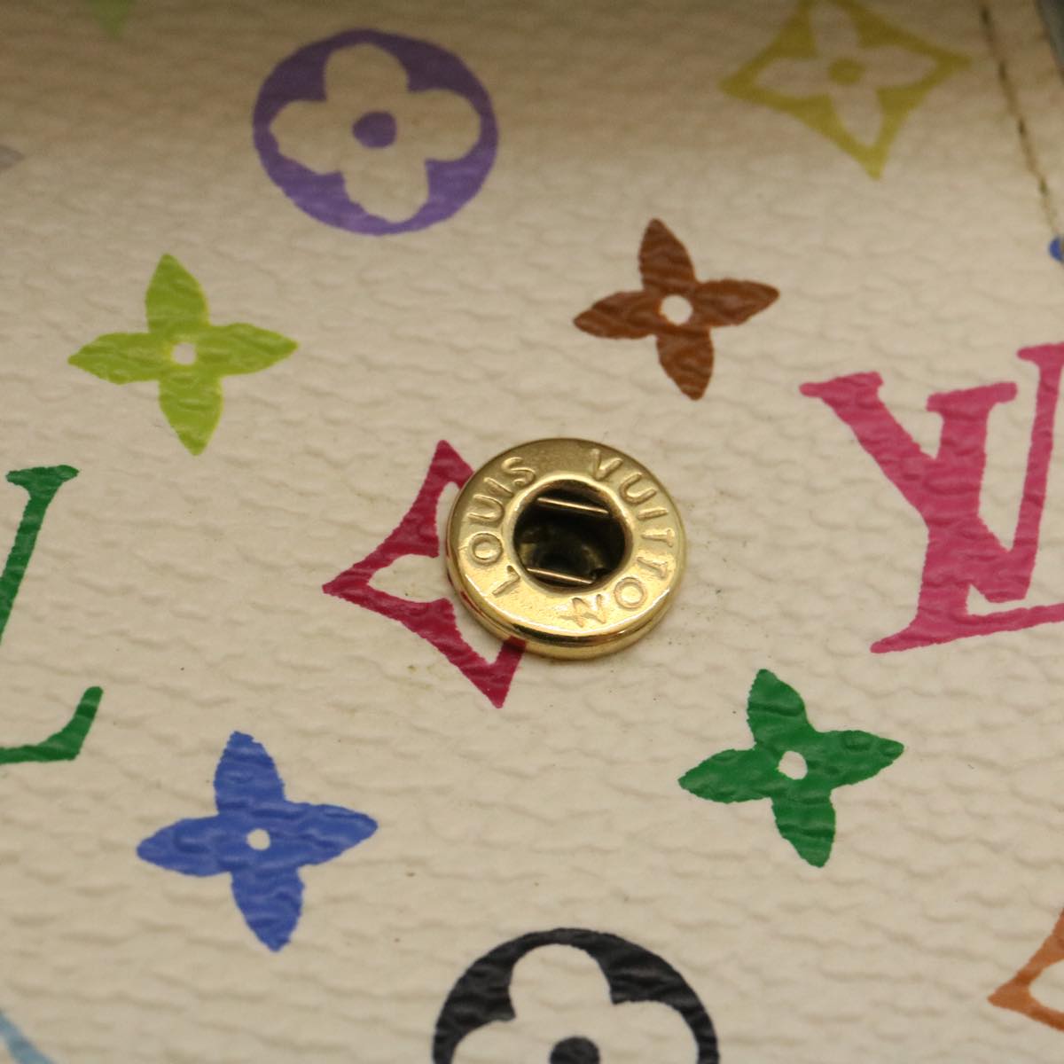 LOUIS VUITTON Multicolor Agenda Partonaire PM Day Planner Cover White 29218