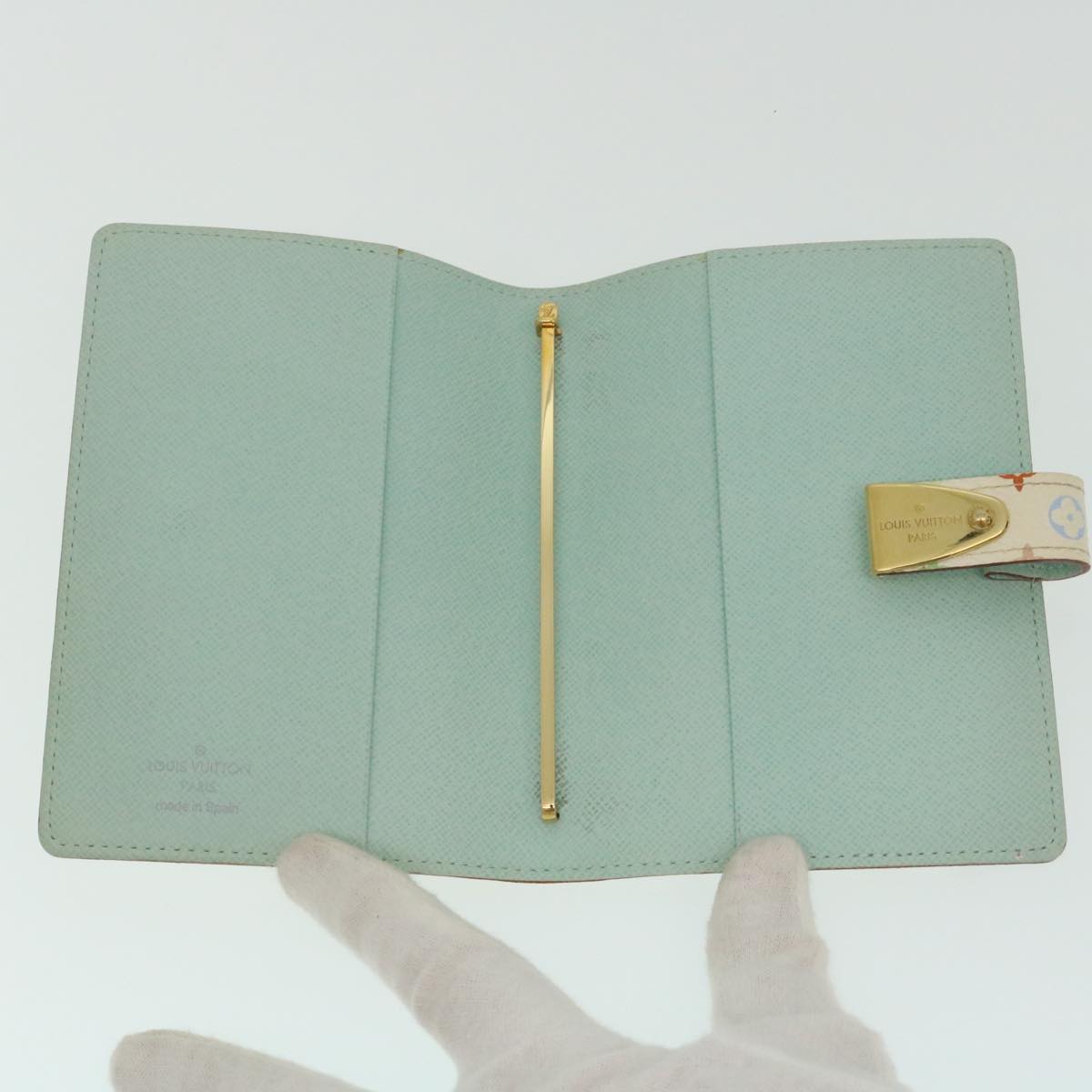 LOUIS VUITTON Multicolor Agenda Partonaire PM Day Planner Cover White 29218