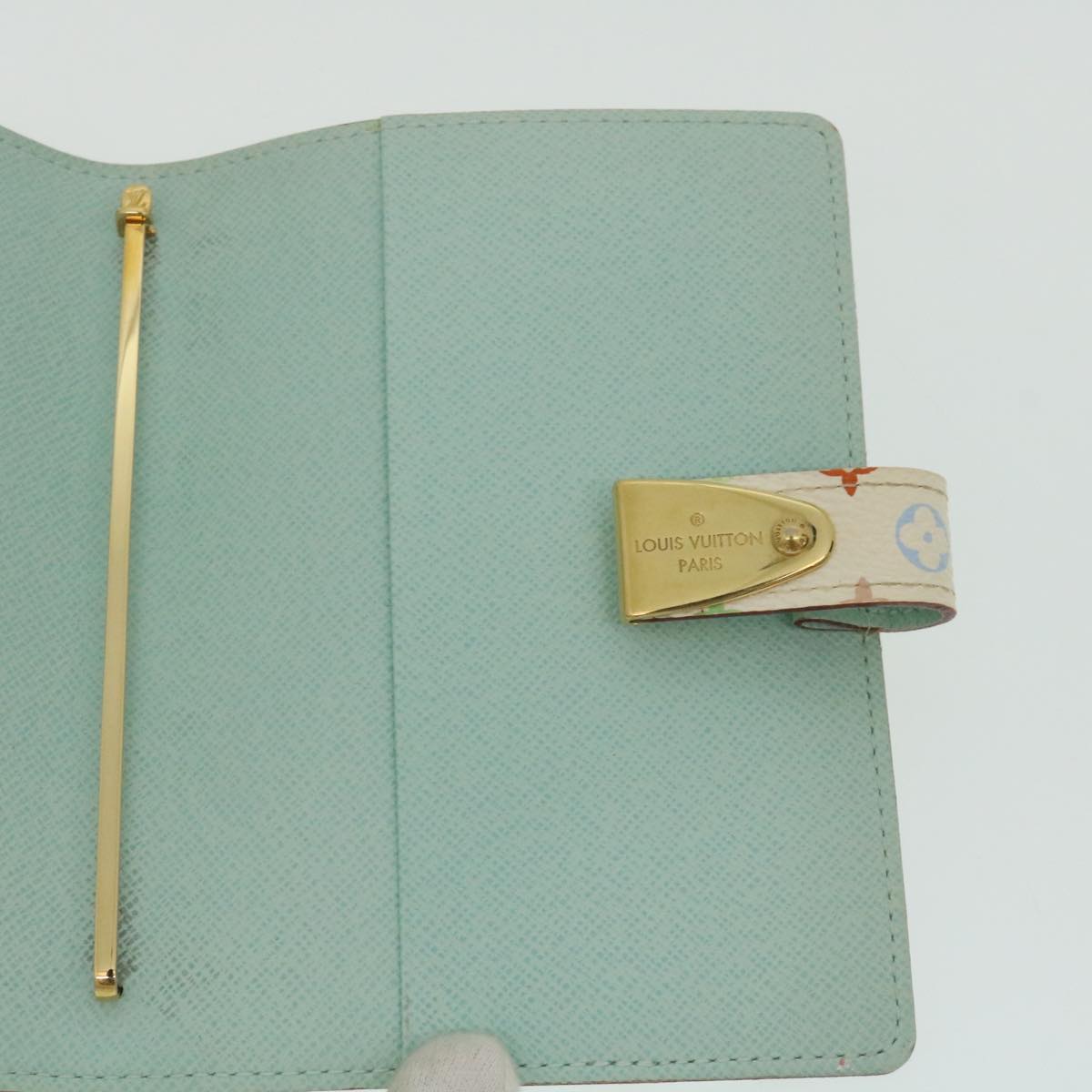 LOUIS VUITTON Multicolor Agenda Partonaire PM Day Planner Cover White 29218