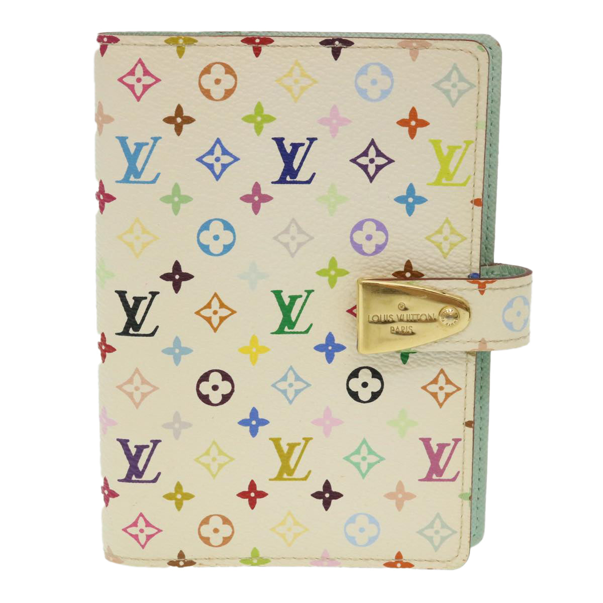 LOUIS VUITTON Multicolor Agenda Partonaire PM Day Planner Cover White 29218