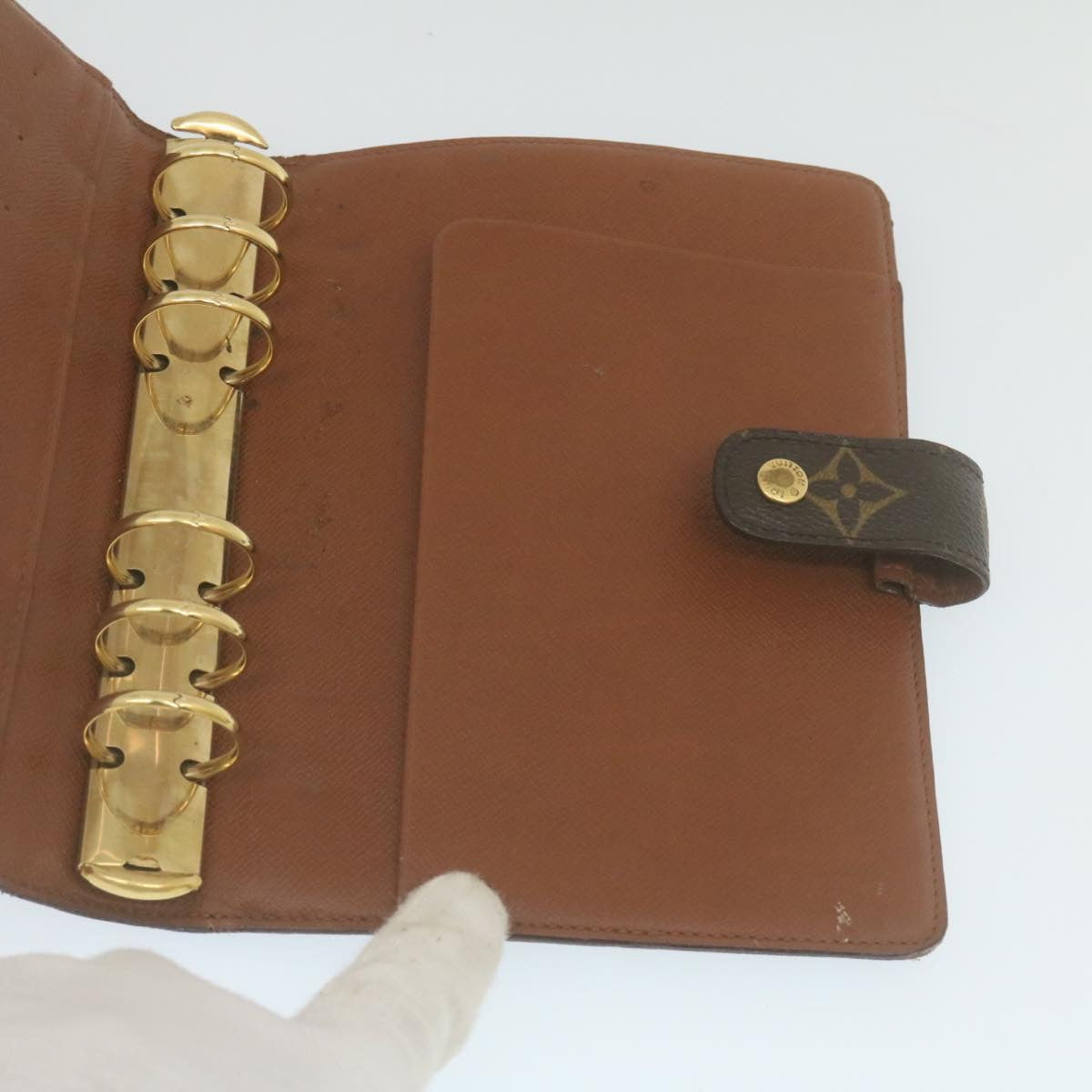 LOUIS VUITTON Monogram Agenda MM Day Planner Cover R20105 LV 29263