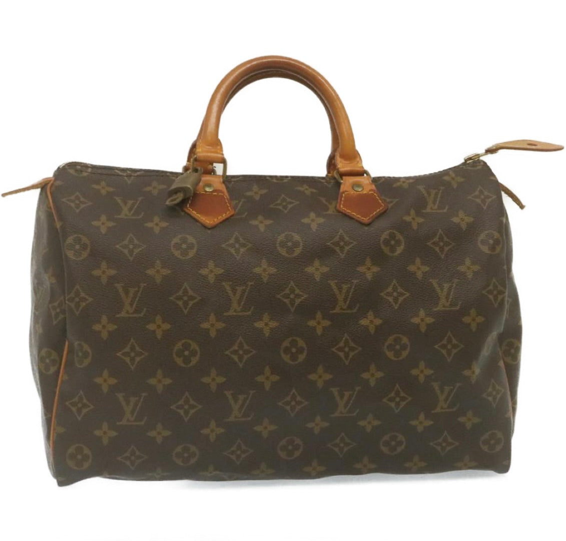 LOUIS VUITTON Monogram Speedy 35 Hand Bag M41524 LV 29316