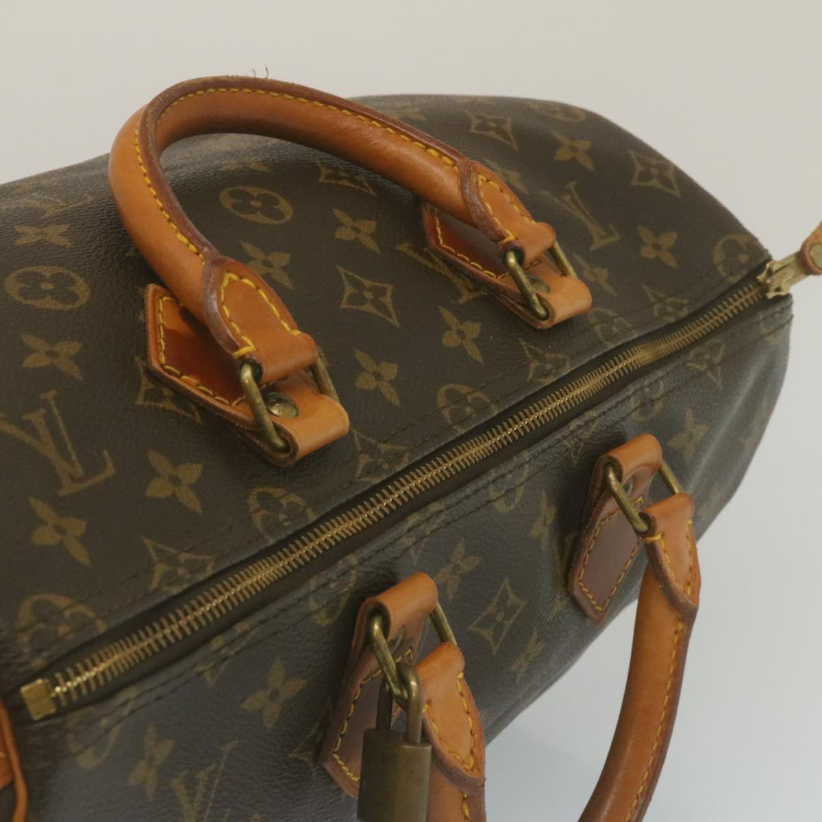LOUIS VUITTON Monogram Speedy 35 Hand Bag M41524 LV 29316