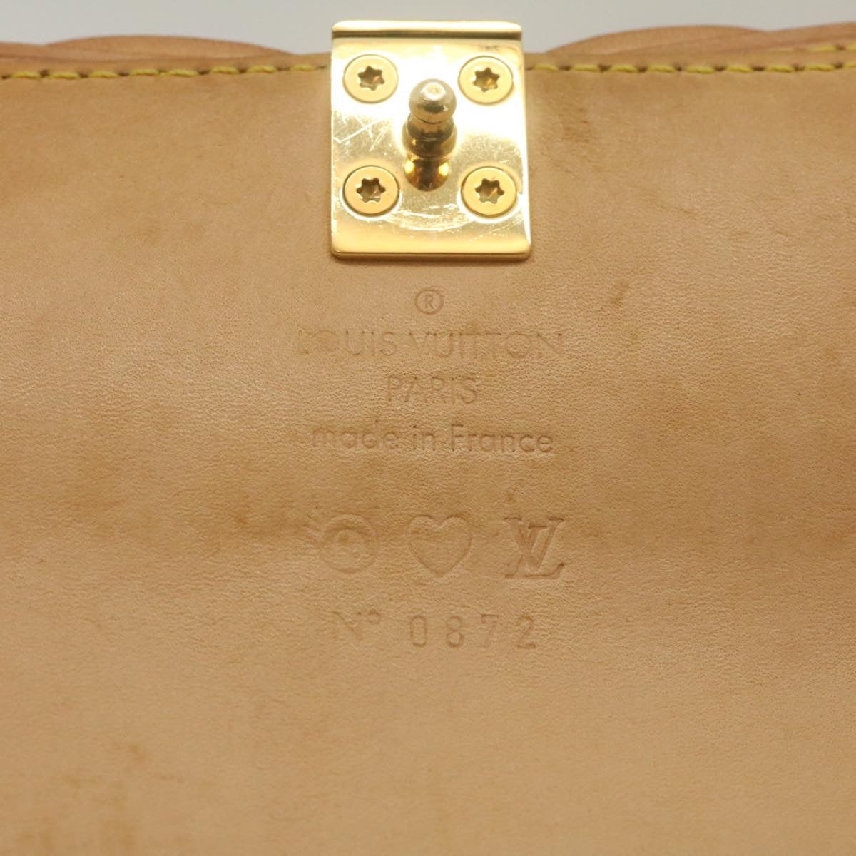 LOUIS VUITTON Monogram Pochette Eye Miss You Hand Bag White M92055 29328A