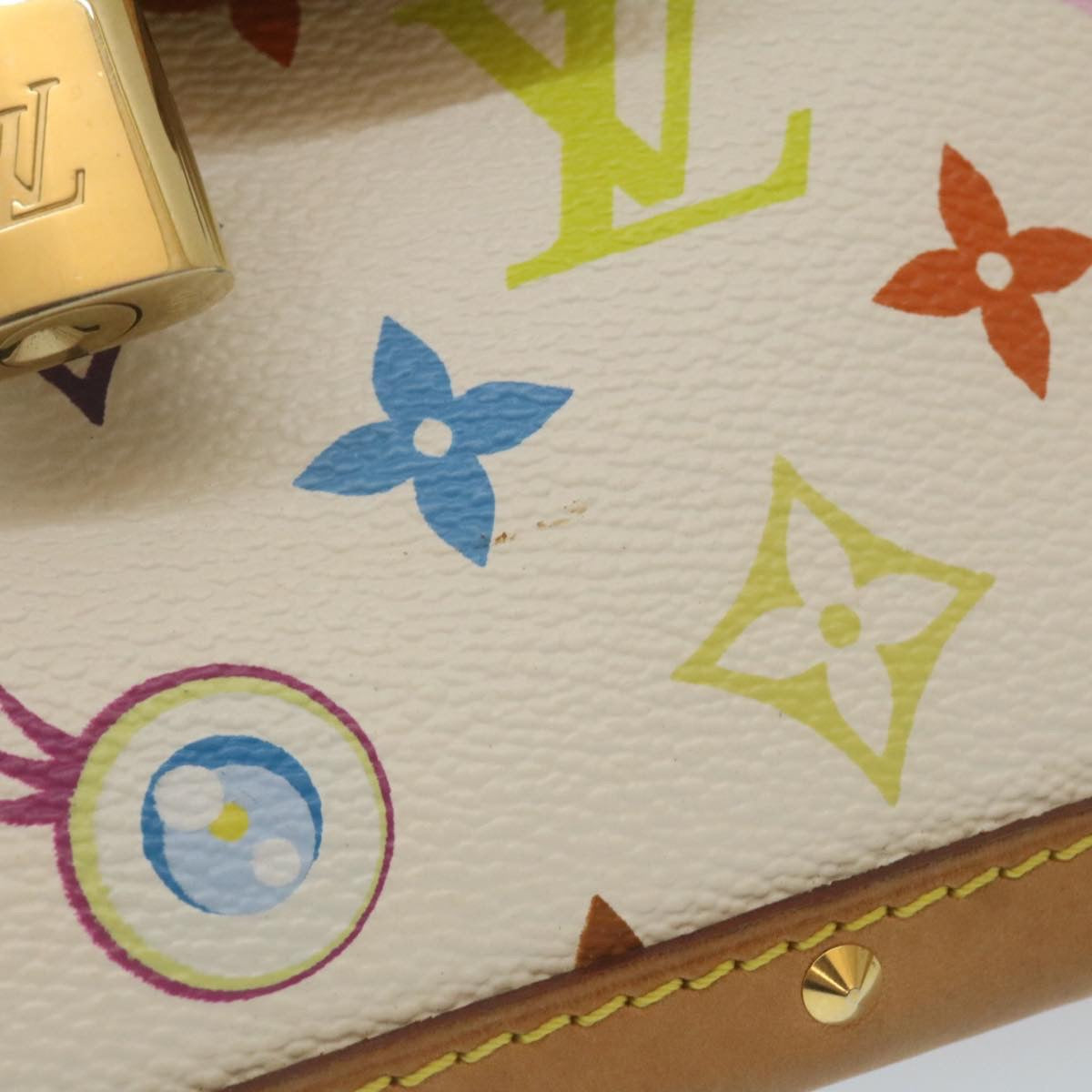 LOUIS VUITTON Monogram Pochette Eye Miss You Hand Bag White M92055 29328A