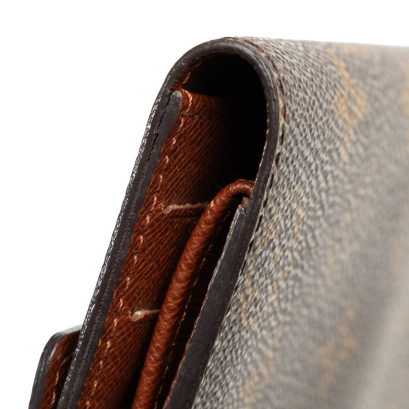 Louis Vuitton Monogram Porte Trezor International Long Wallet M61215 Brown PVC Leather  Louis Vuitton
