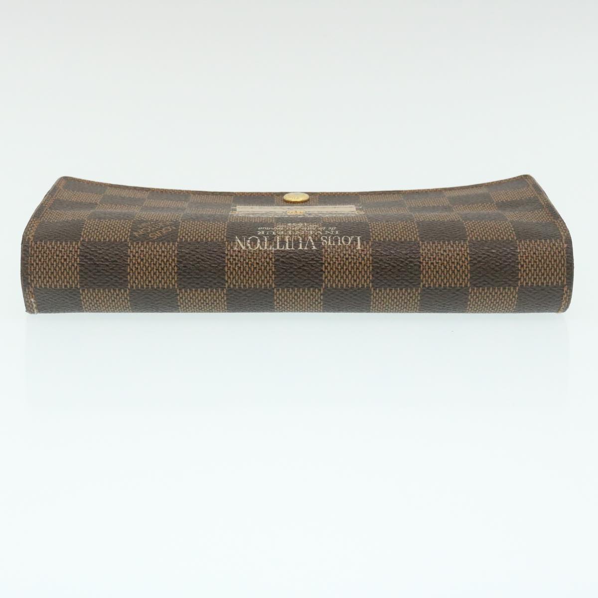LOUIS VUITTON Ebene Portefeiulle Sarah Long Wallet Trunk N61739 LV 29413