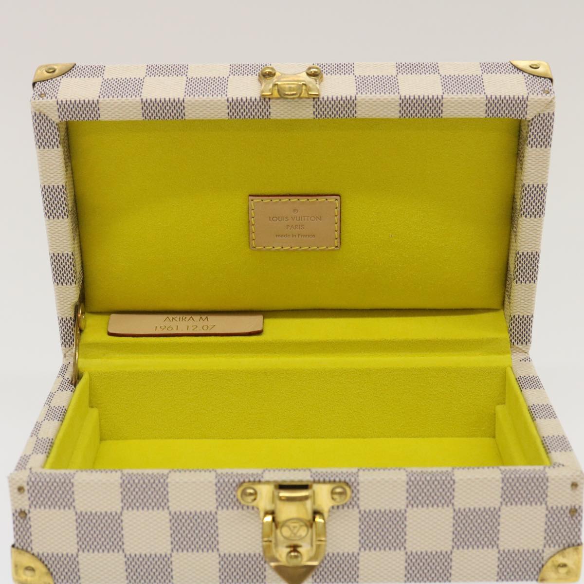 LOUIS VUITTON Damier Azur Coffret Polyvalent Jewelry Box SPO N33618 29521S