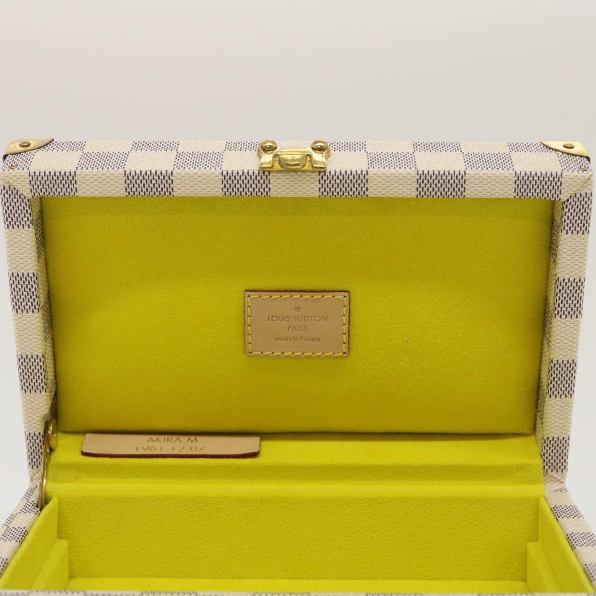 LOUIS VUITTON Damier Azur Coffret Polyvalent Jewelry Box SPO N33618 29521S