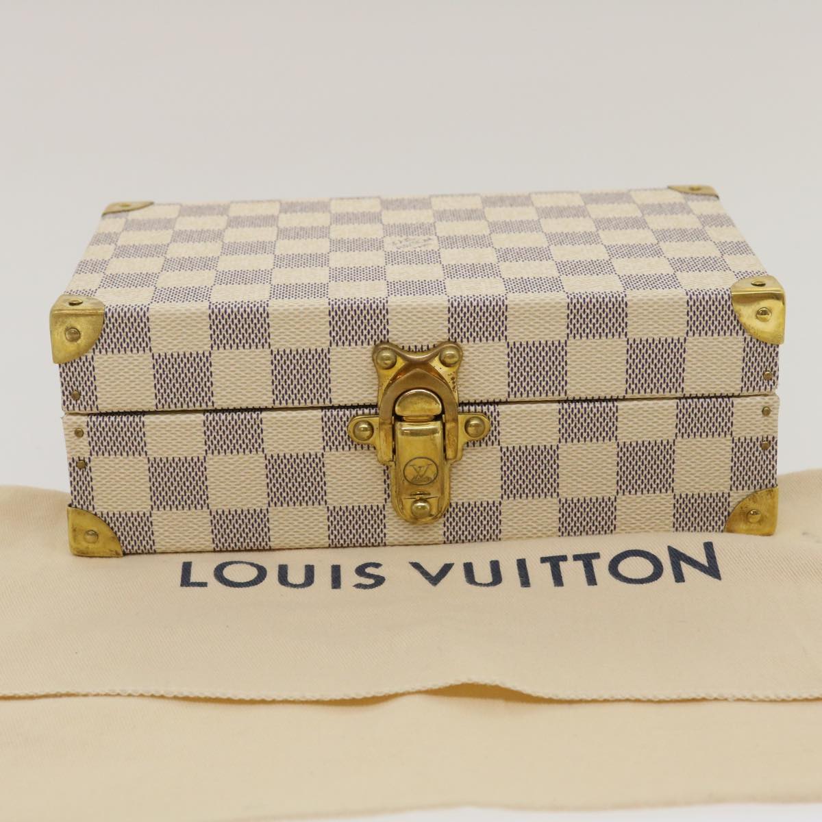LOUIS VUITTON Damier Azur Coffret Polyvalent Jewelry Box SPO N33618 29521S