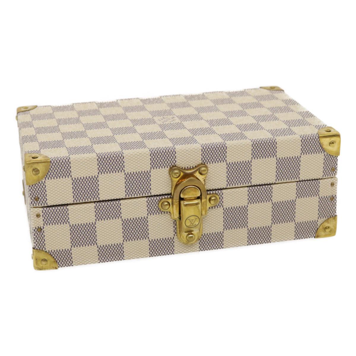 LOUIS VUITTON Damier Azur Coffret Polyvalent Jewelry Box SPO N33618 29521S