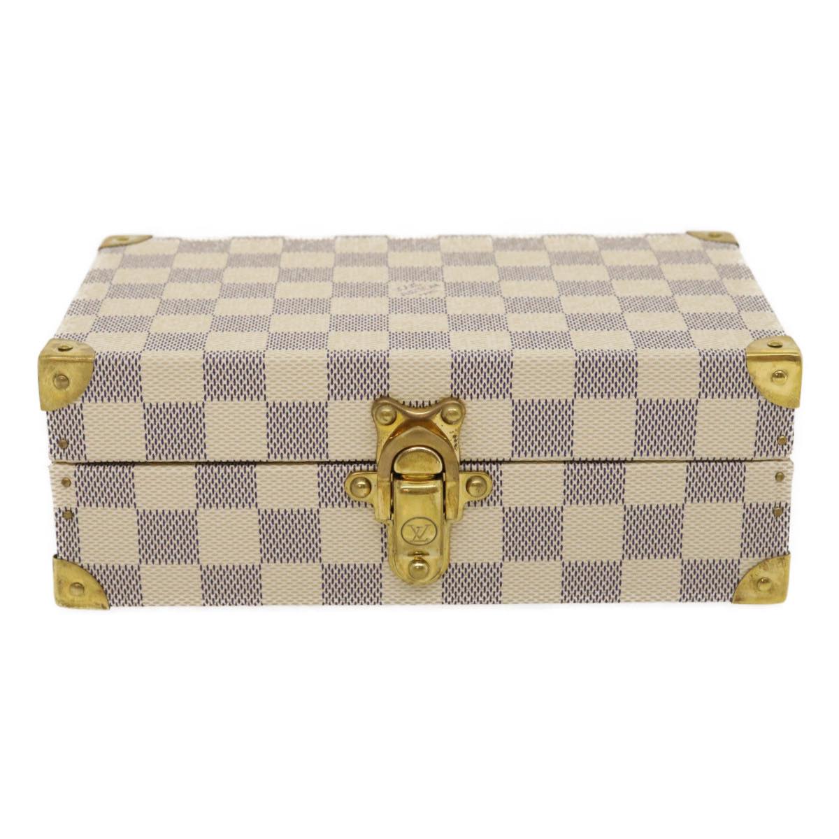 LOUIS VUITTON Damier Azur Coffret Polyvalent Jewelry Box SPO N33618 29521S